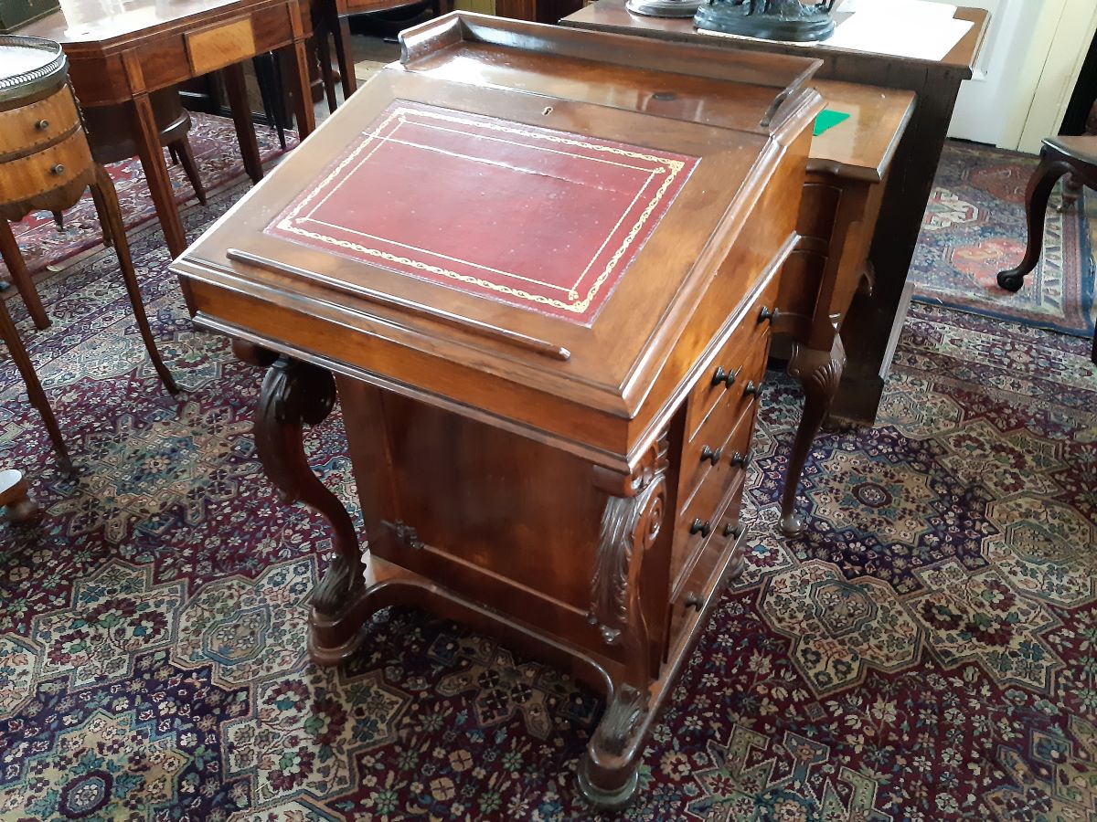 Victorian Rosewood Davenport